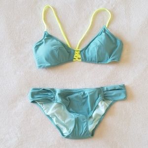 NEW! Victoria's Secret Sage Mint Green Bikini size Small